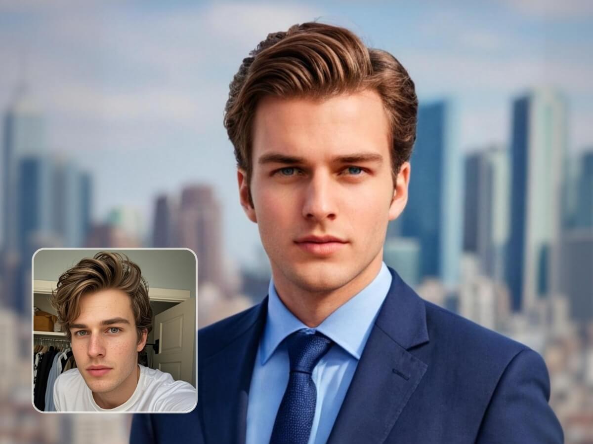 transform normal photo into realistic headshot