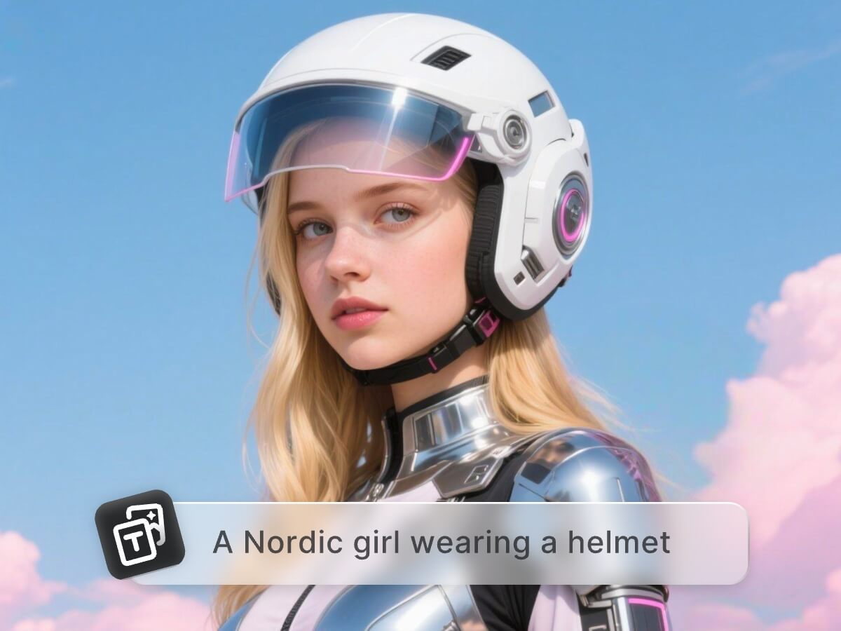 generate tech-style girl from text